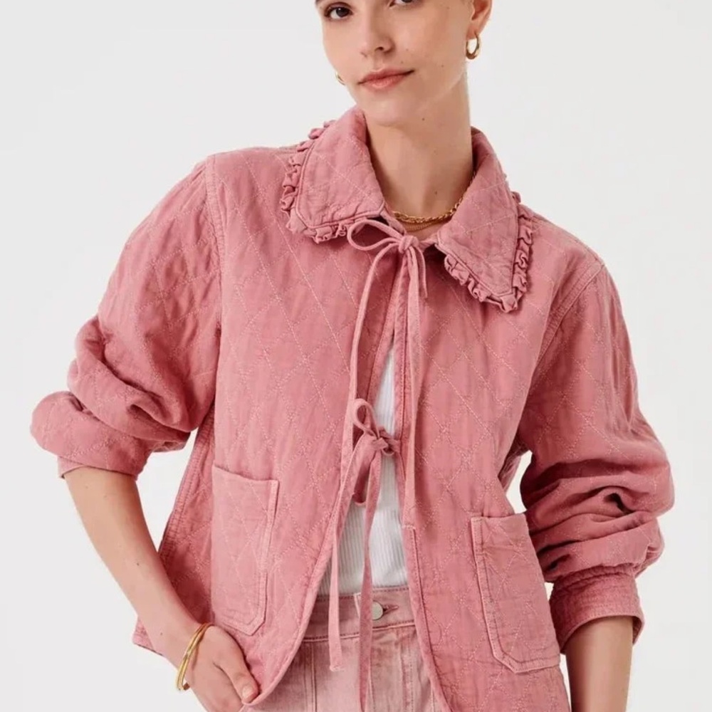 Seventy Pink Quilted Utility Jacket